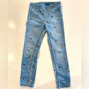 5-6 (116cm) Minnie Mouse Jeggings Denim Jeans